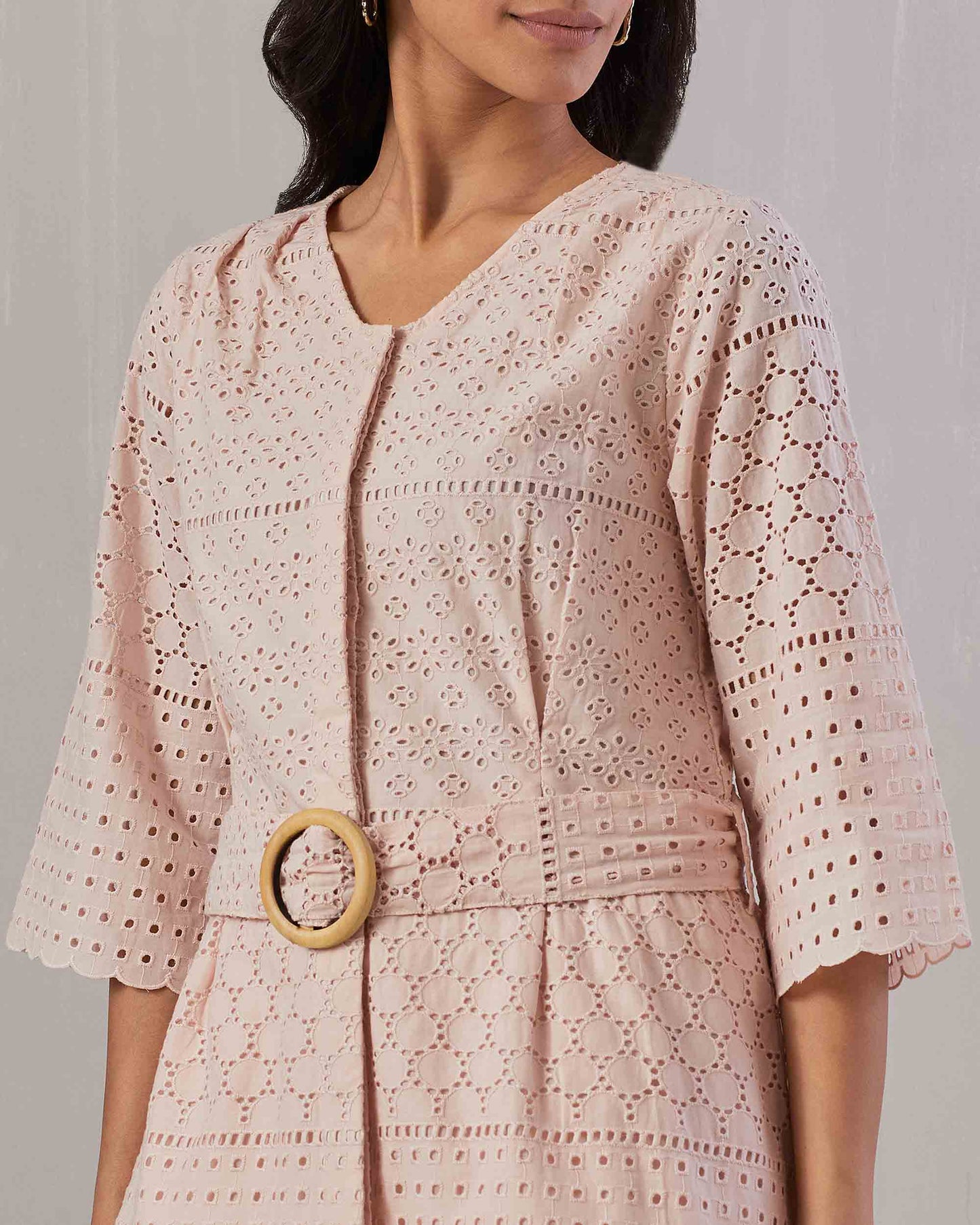 Pink Broderie Anglaise Co-ord set