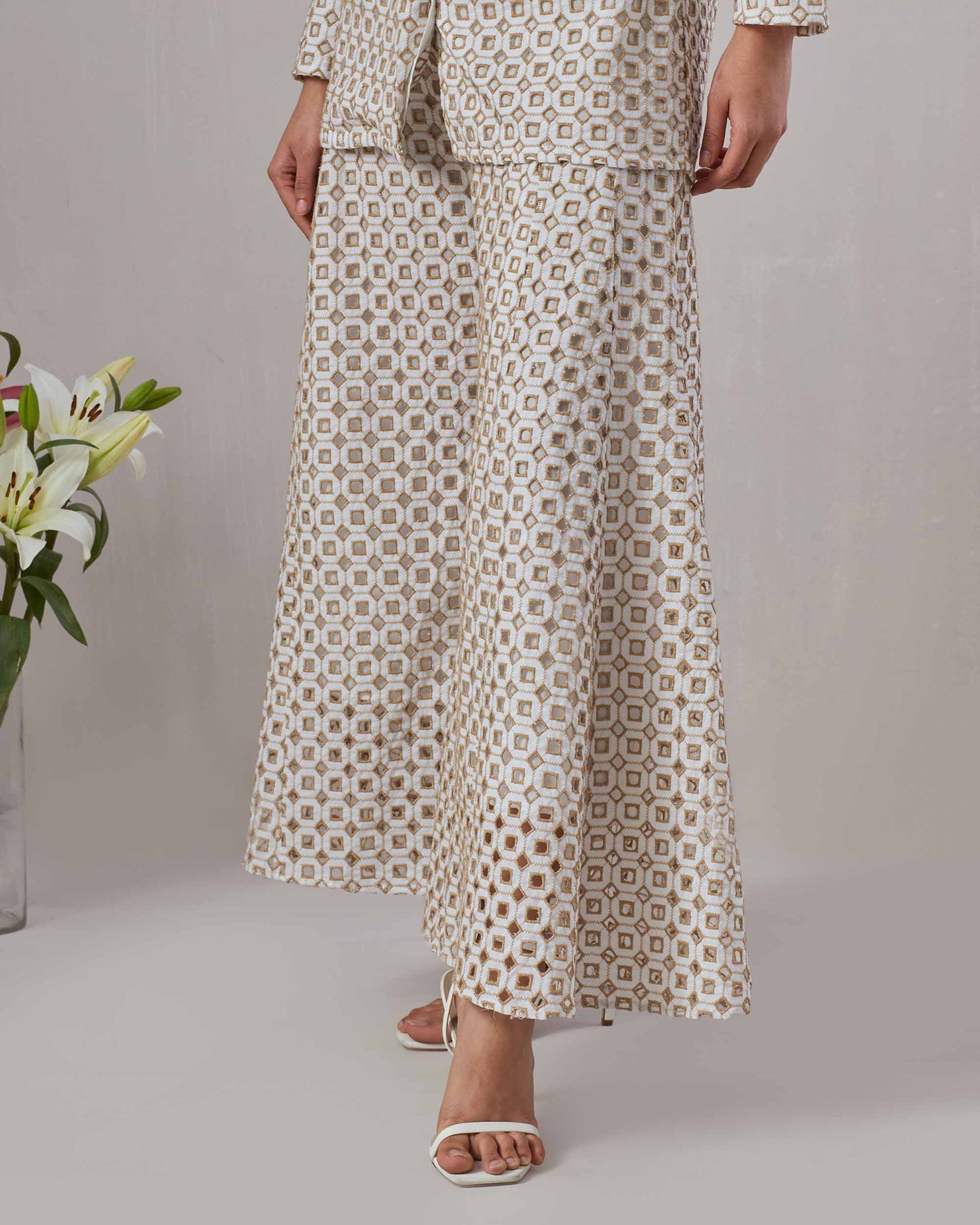 Gold Broderie Co-ord set