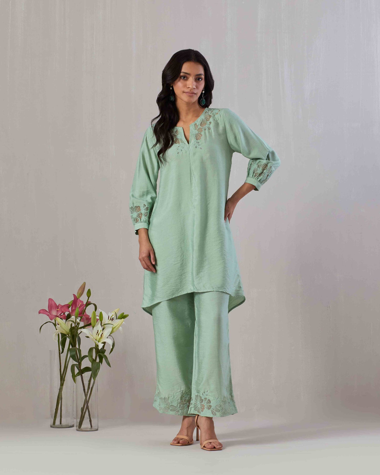 Cutwork Embroidered Co-ord set