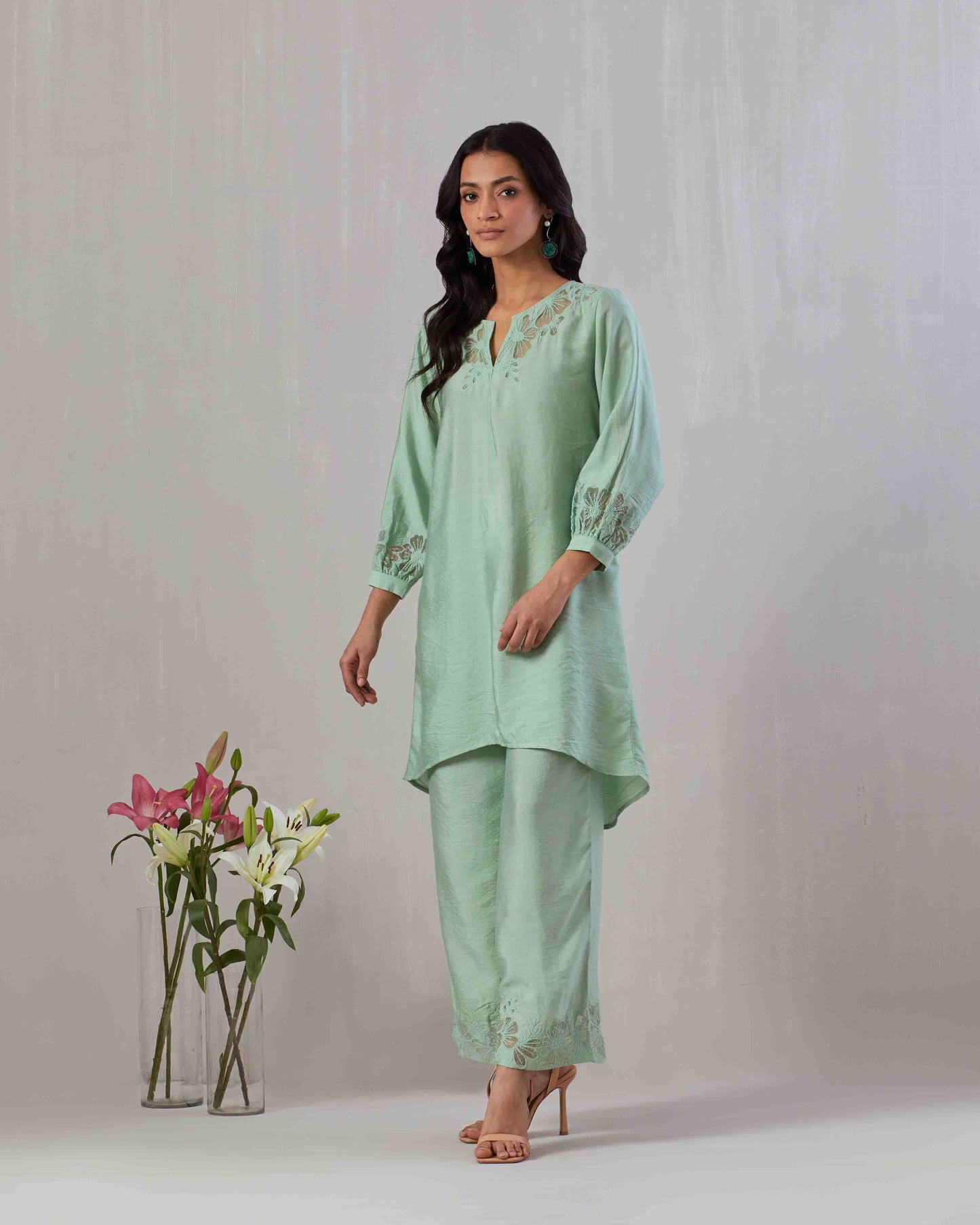 Cutwork Embroidered Co-ord set