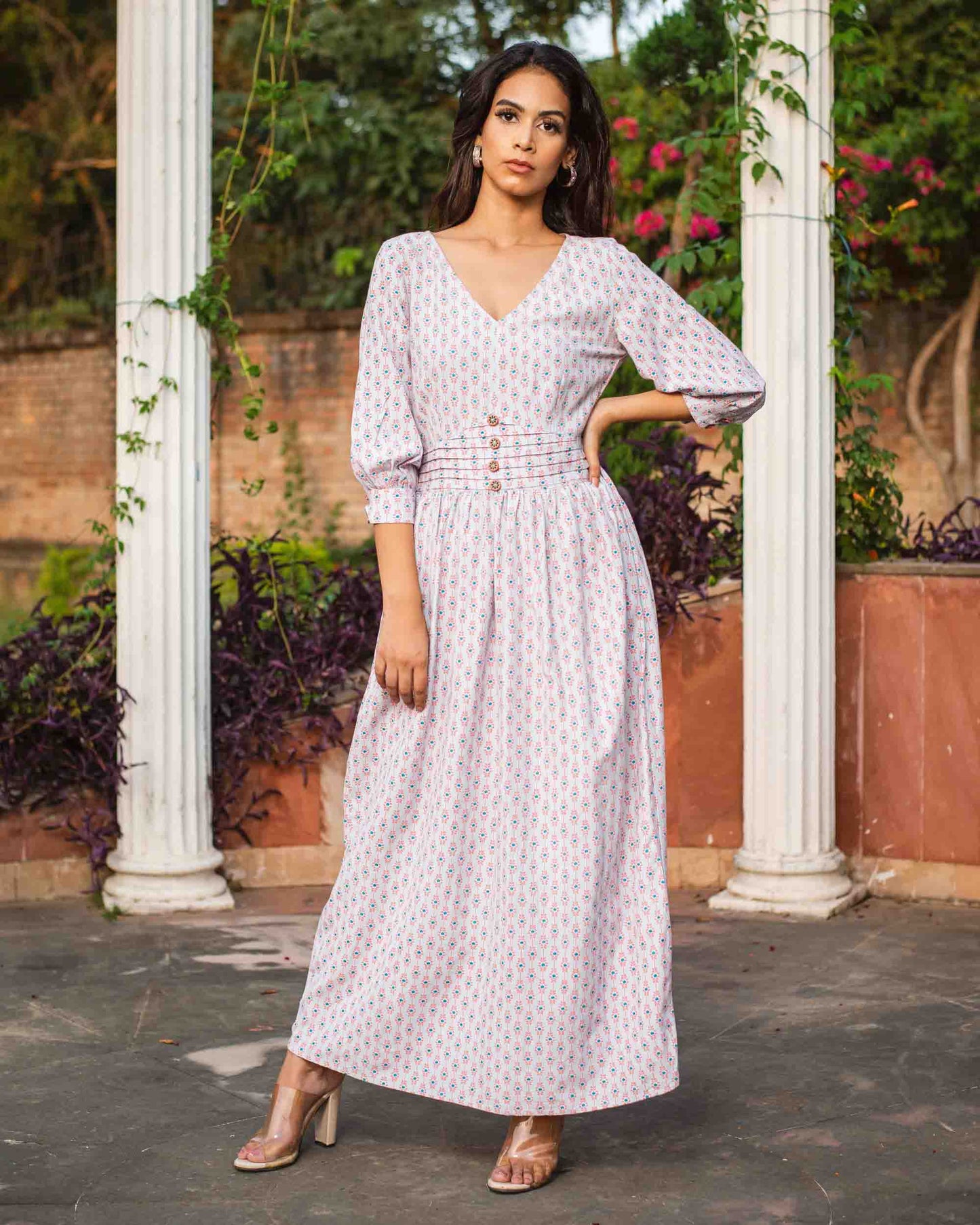 Mauve Pink Maxi Dress