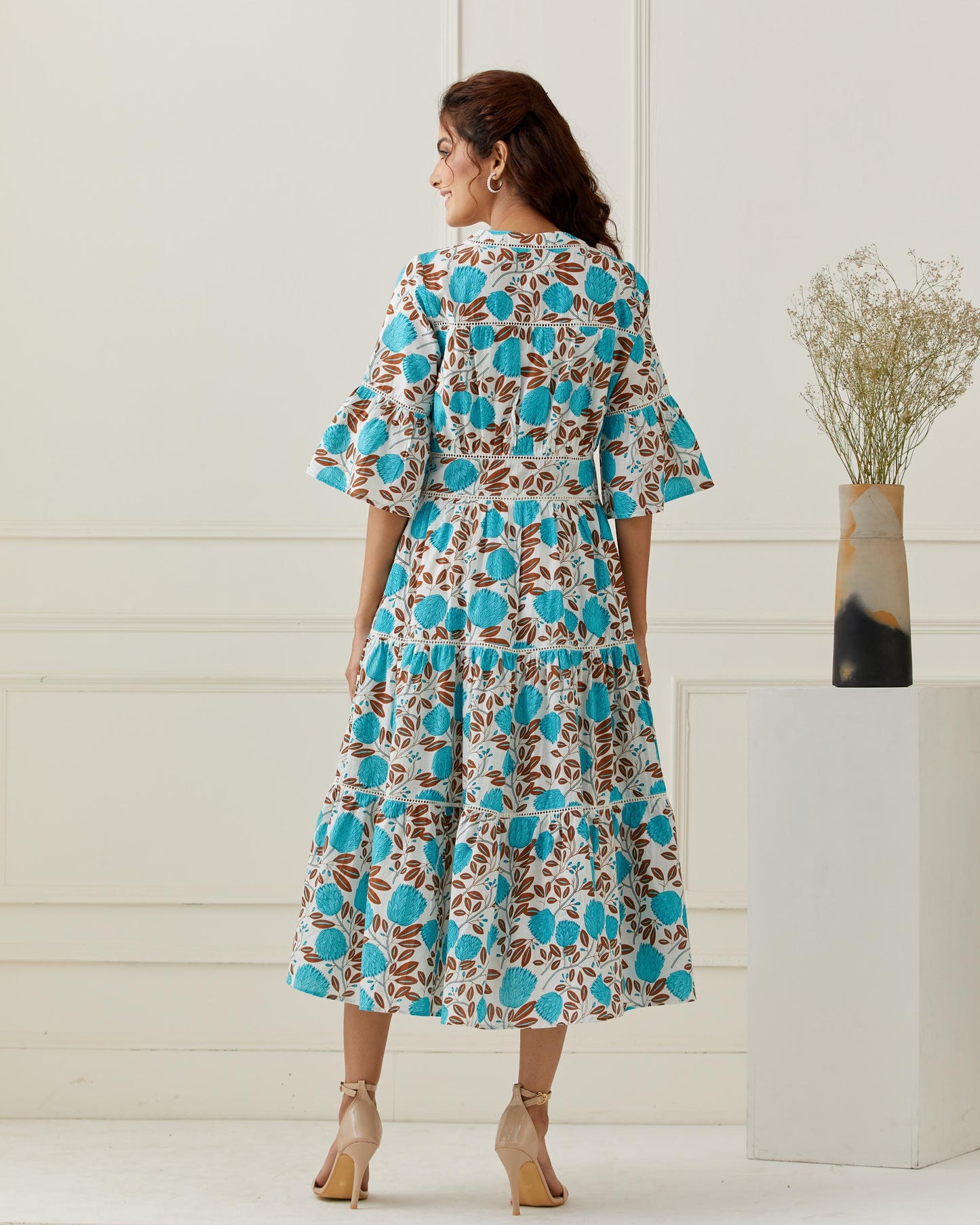 Hand Block Printed Double Layered Dress