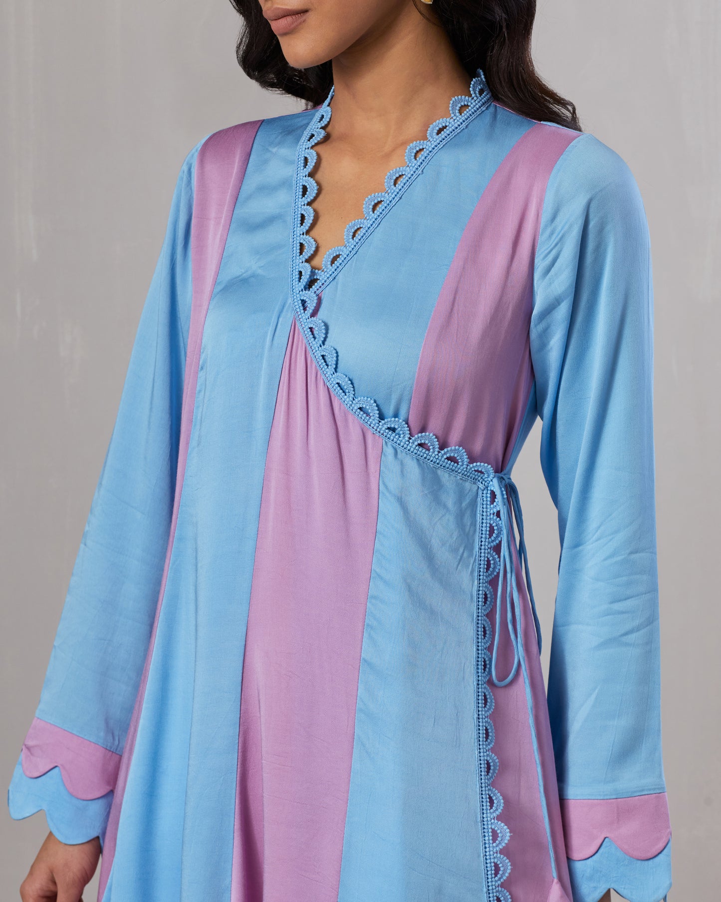 Angrakha style Kurta and Pant set