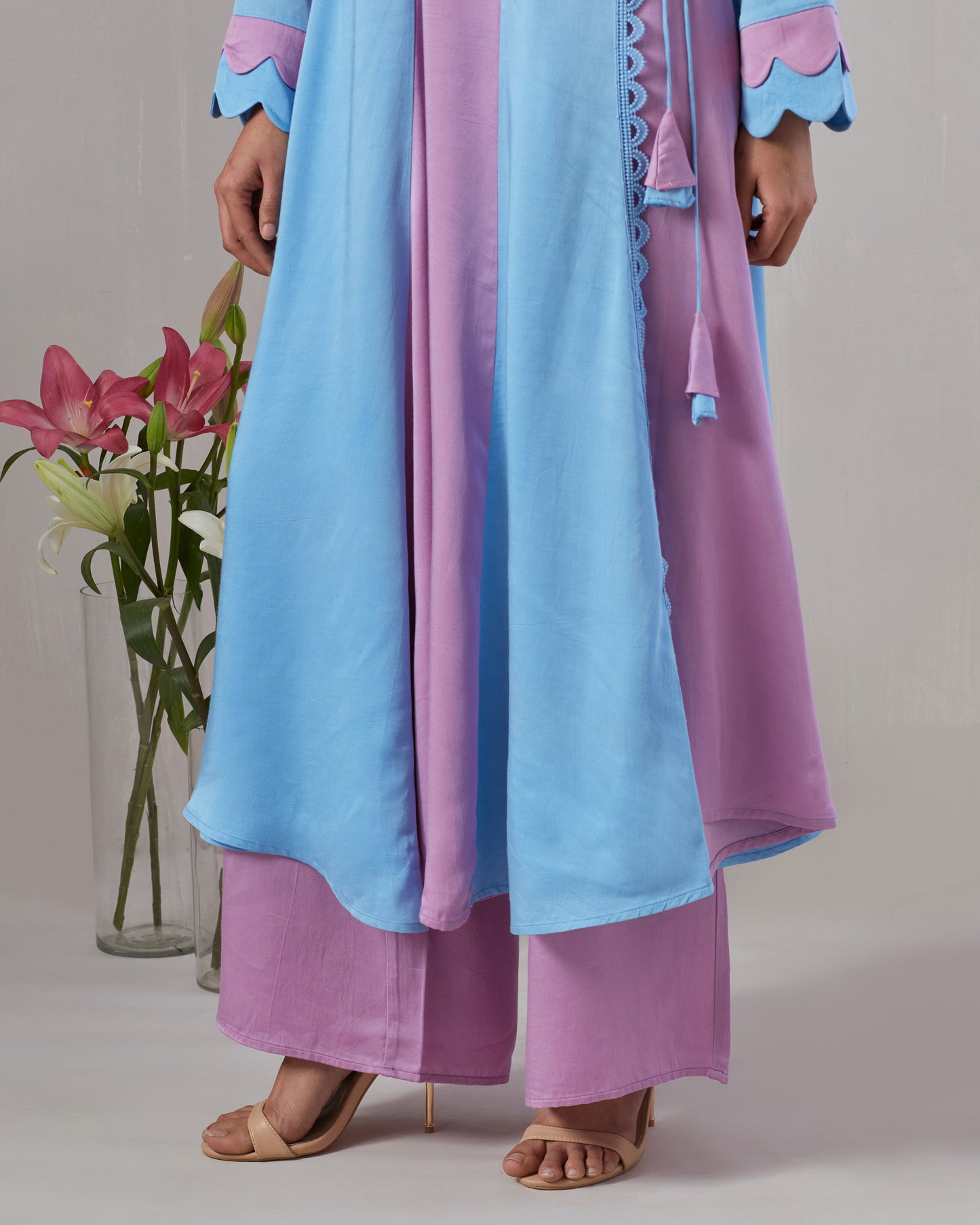 Angrakha style Kurta and Pant set
