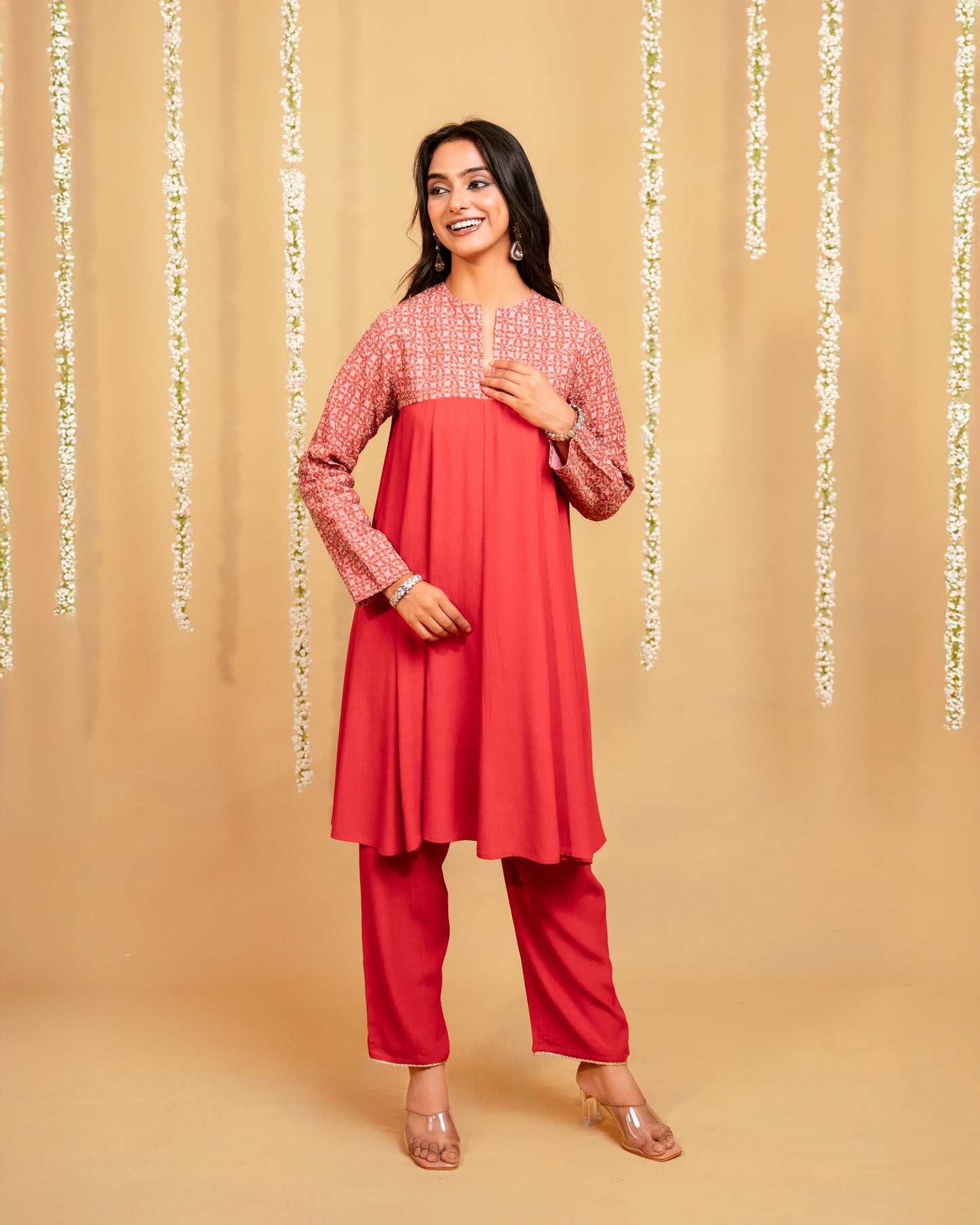 Crimson glow Co-ord Set