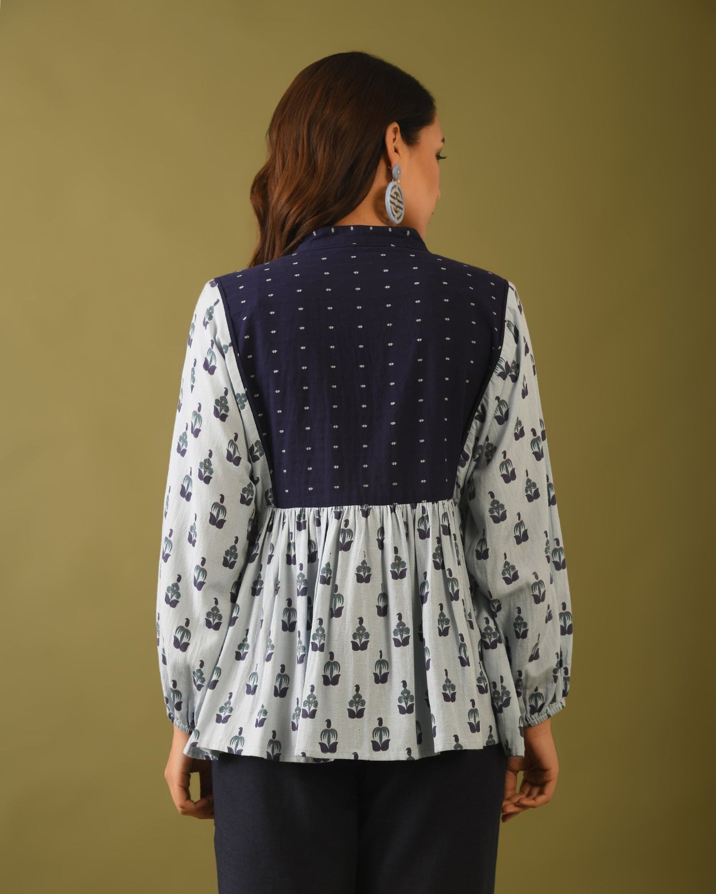 Hand Block Printed Dobby Tunic