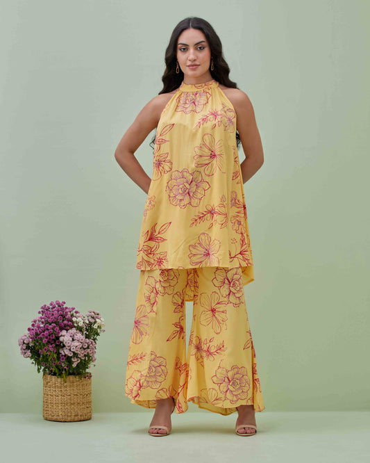 Yellow Blossom Co-ord Set