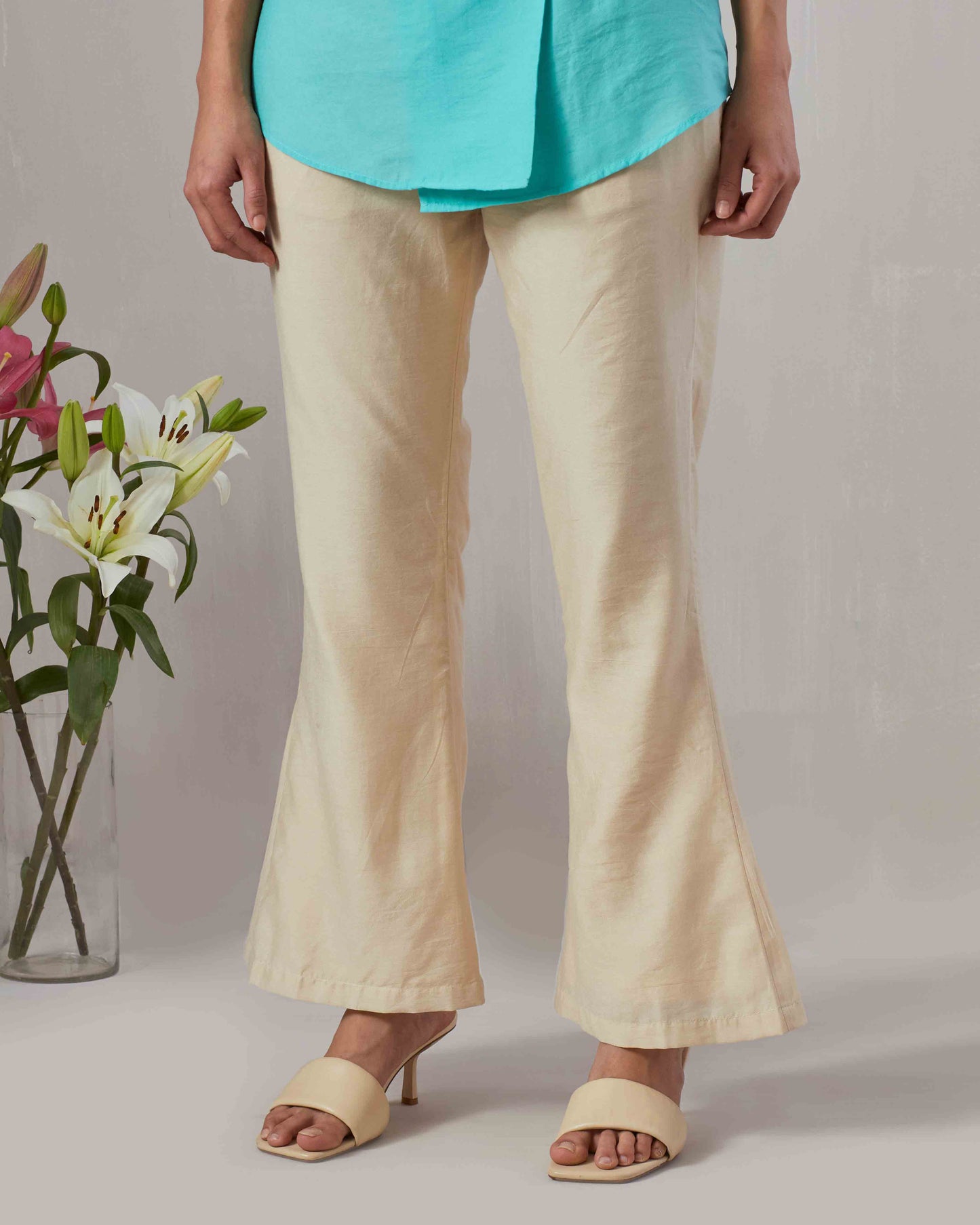 Chanderi Embroidered Shirt & Pant set