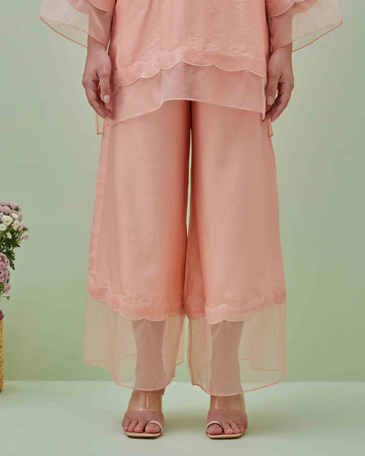 Peach Pink Embelleshed Co-ord Set