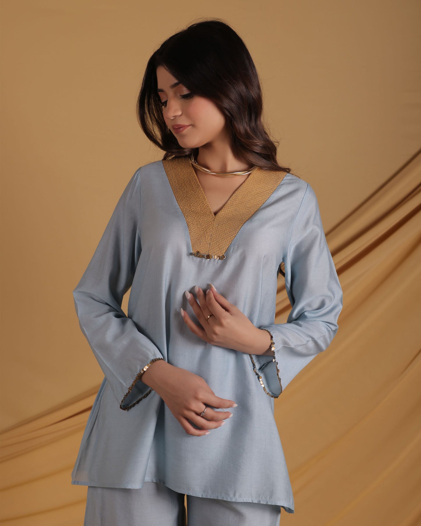 Azure Embellished Set
