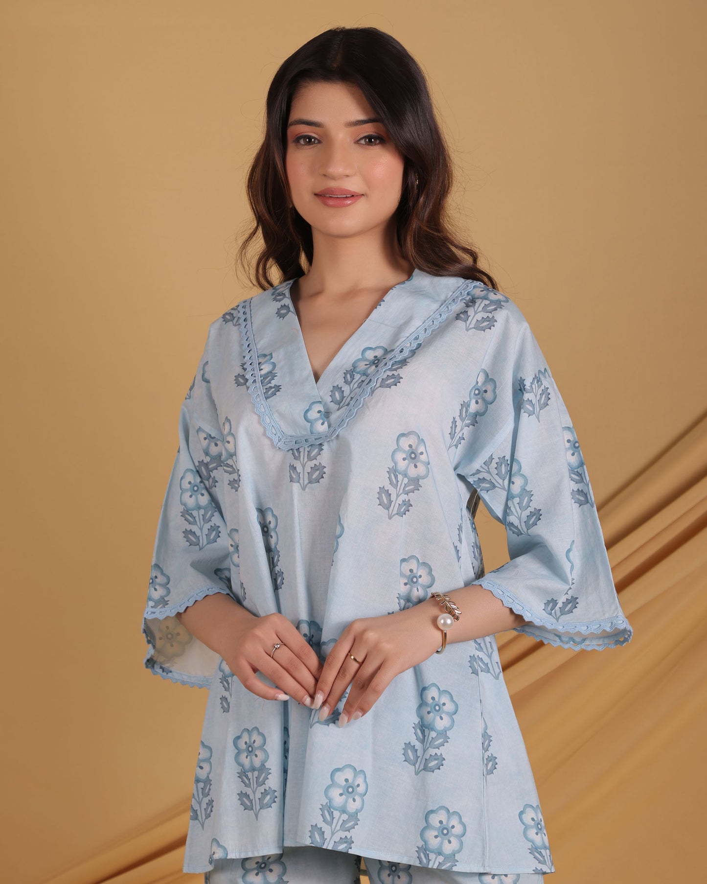 Dainty Floral Tunic