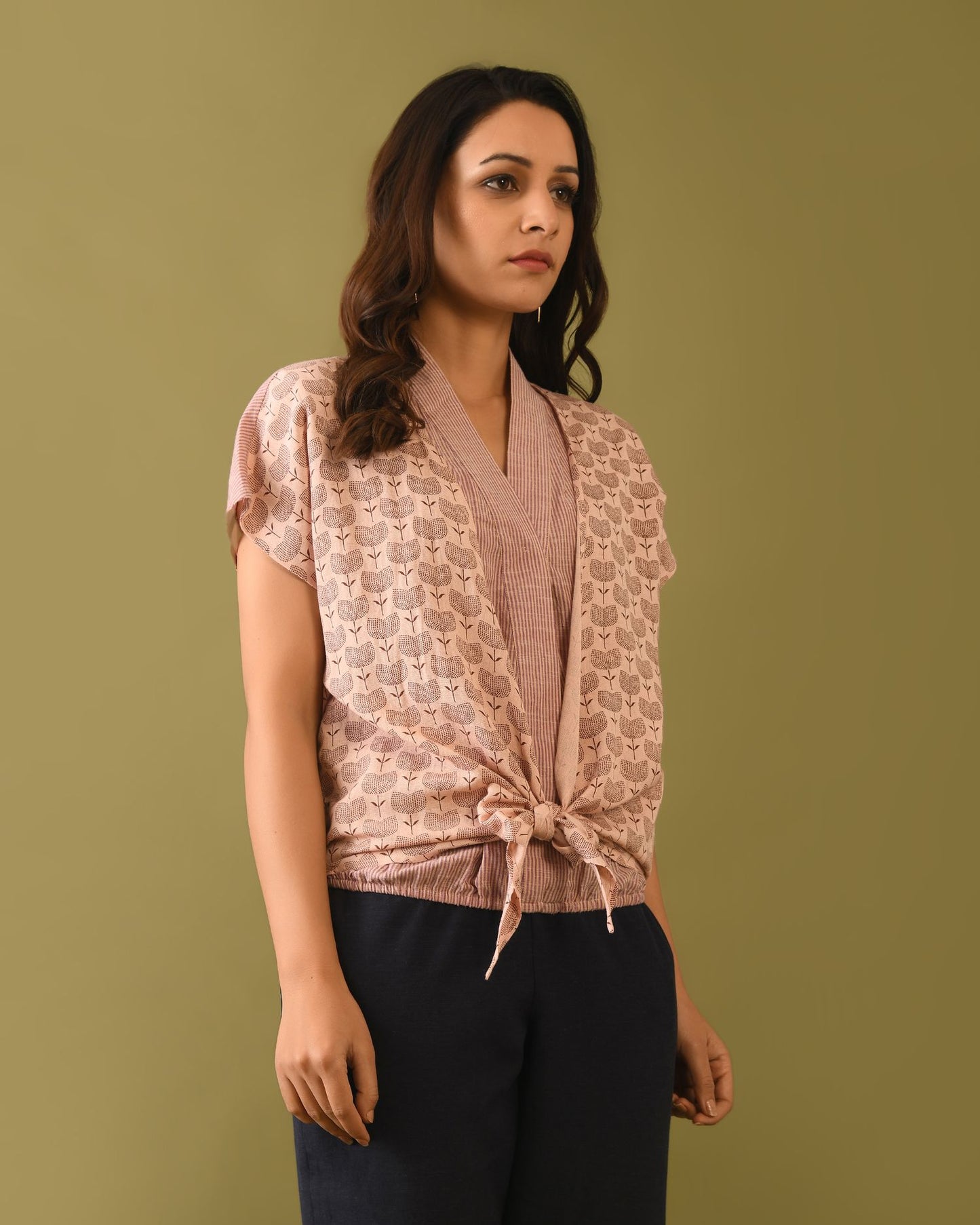 Linen Knotted Top