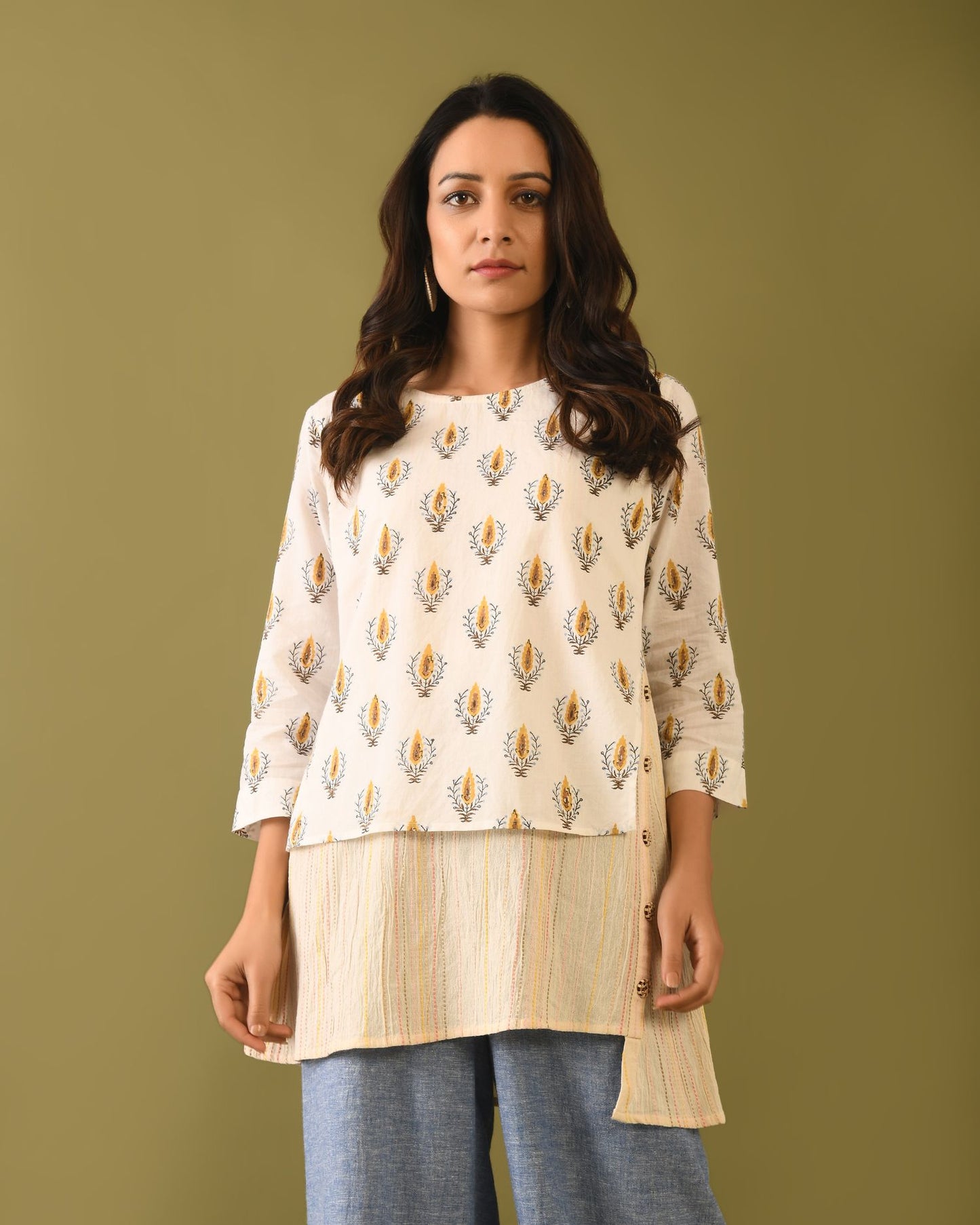 Hand Block Printed Layered Tunic