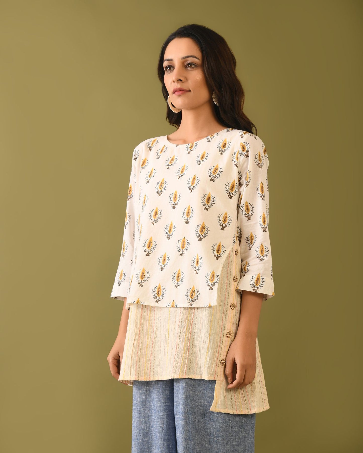 Hand Block Printed Layered Tunic