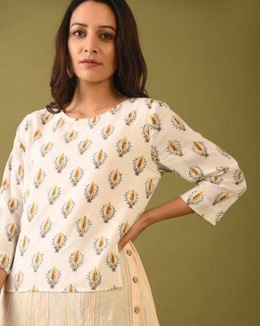 Hand Block Printed Layered Tunic